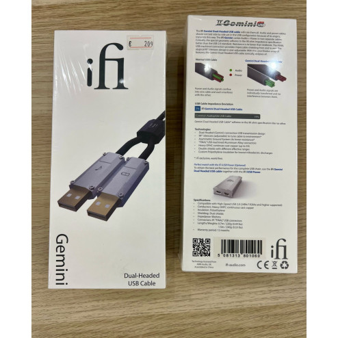 iFi Gemini Dual-Headed USB 0.7m.* (*NEW, SEALED)