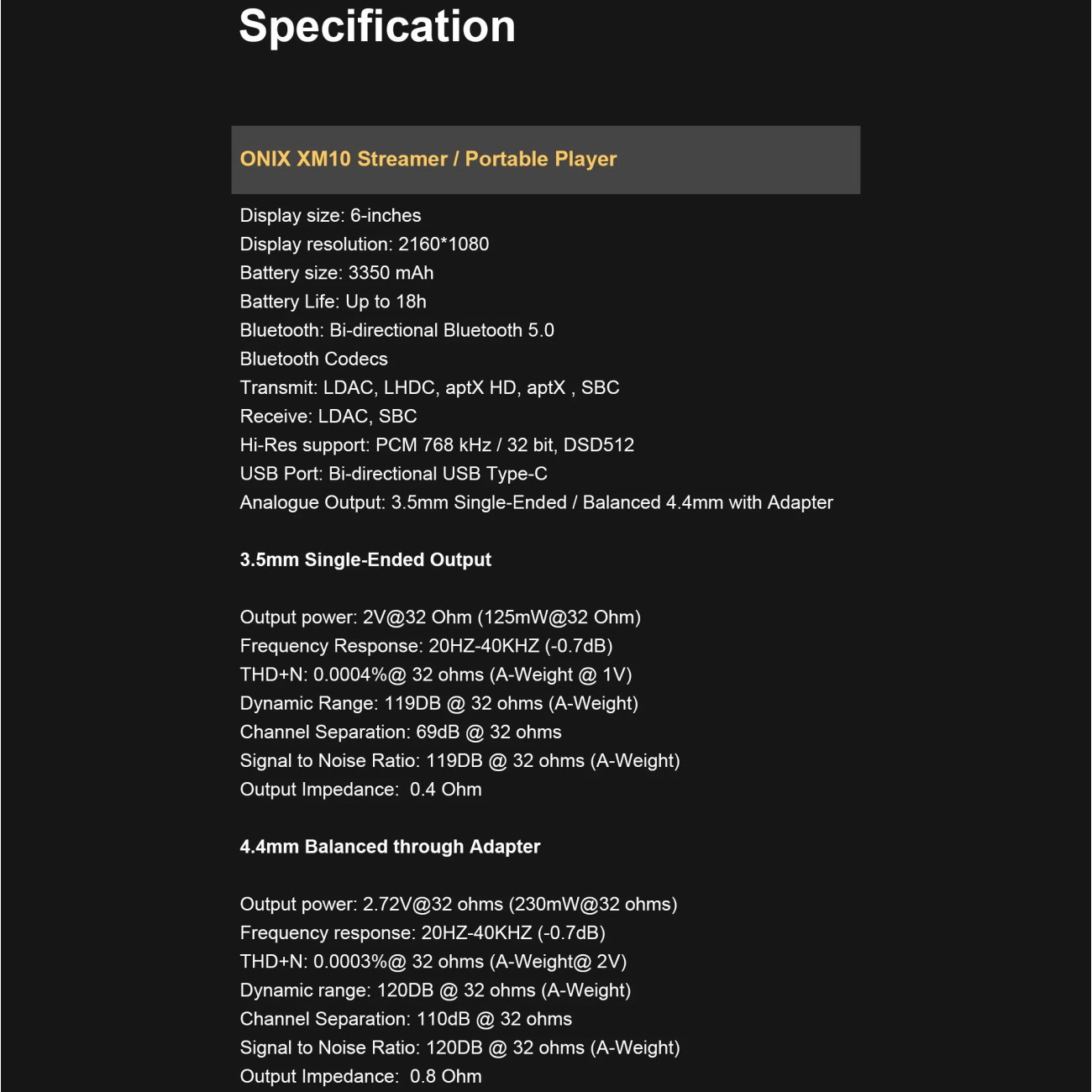 Miracle New Generation High-End Streamer* (*AVAIL. UPON ORDER)