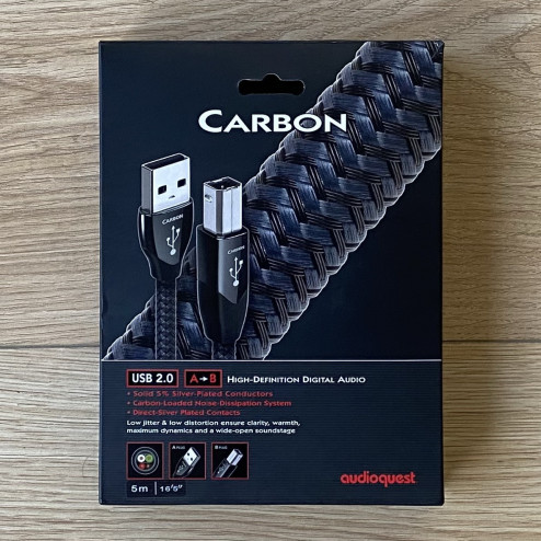Audioquest Carbon 5m. USB 2.0  A-B* (*PRE-OWNED)