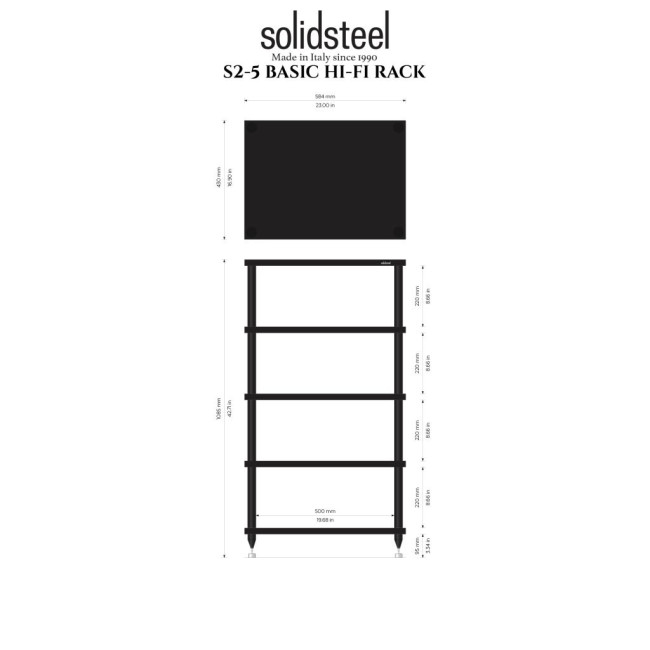 Solid Steel 2-5 Black