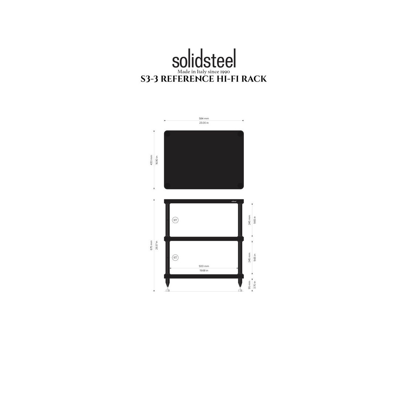 SolidSteel S3-3 Black