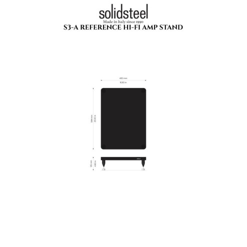 SolidSteel S3-A Regular Amp Stand Black