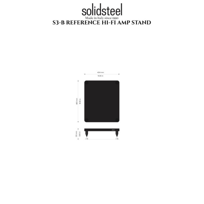 Solid Steel S3-A Small Amp Stand Black
