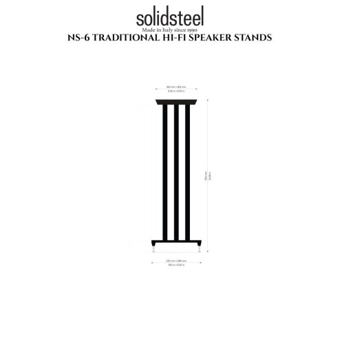 SolidSteel NS-6 Speaker Stand Black