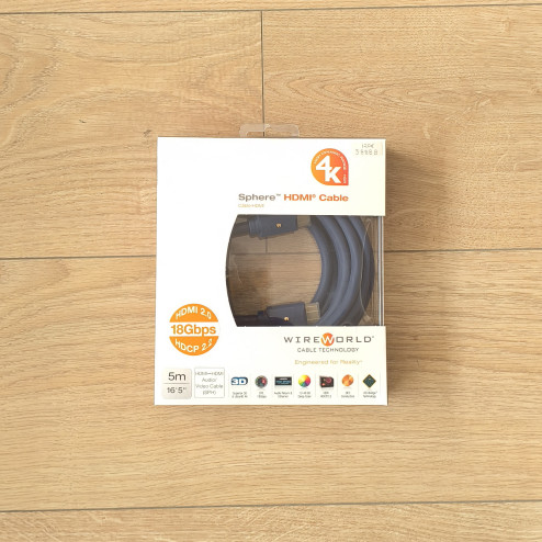 Wireworld USA Sphere 4K HDMI 2.0 Cable 5m* (*NEW, SEALED)