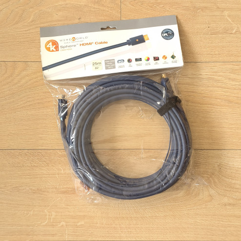 Wireworld USA Sphere 4K HDMI 2.0 Cable 25m* (*NEW, SEALED)