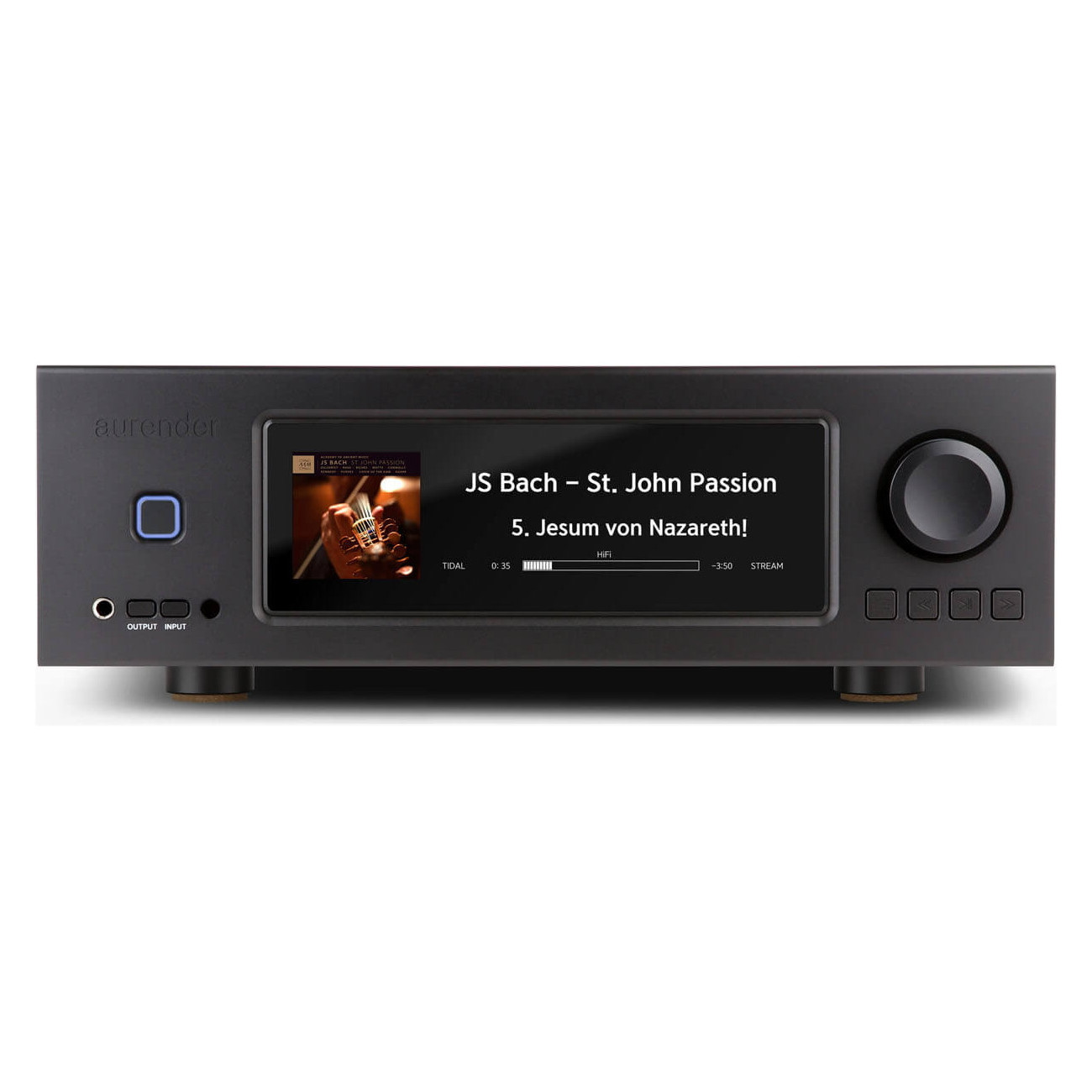Vienna Acoustics The Kiss + Aurender AP20 Reference All-In-One Music Server Amplifier