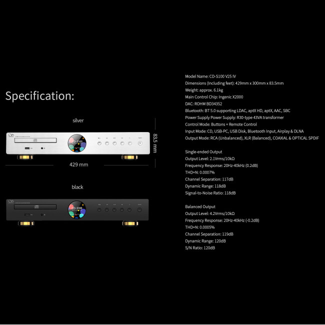 CDS-100 IV (v.25) Black