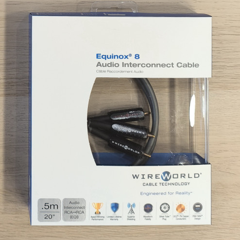 WIREWORLD USA Equinox 8 RCA 0,5m NEW-IN-BOX