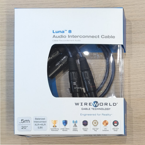 WIREWORLD USA Luna 8 XLR 0,5m NEW-IN-BOX