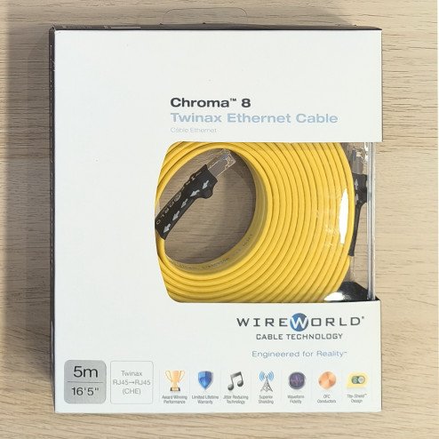WIREWORLD USA Chroma 8 Twinax Ethernet 5m NEW-IN-BOX