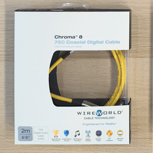 Wireworld USA Chroma 8 Coaxial 75Ω 2m NEW-IN-BOX
