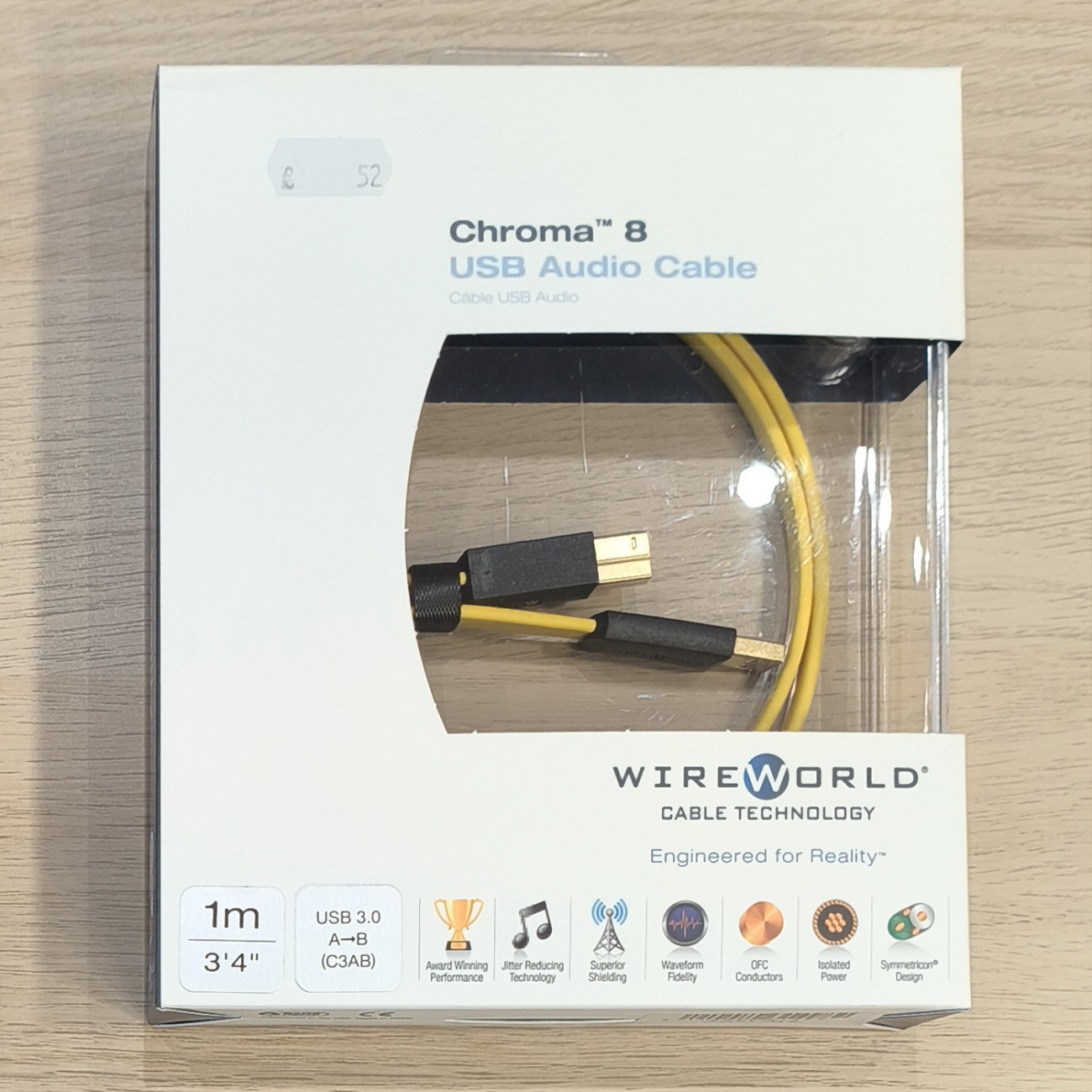 Wireworld USA Chroma 8 USB 3.0 A-B 1m NEW-IN-BOX
