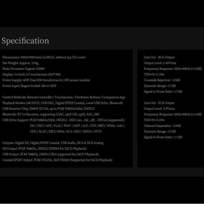 SCD3.3 High-End SACD Player