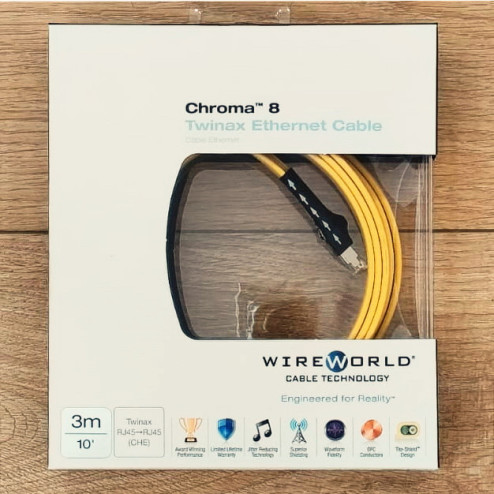 WIREWORLD USA Chroma 8 Twinax Ethernet 3m NEW-IN-BOX