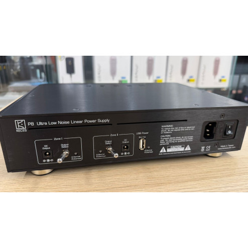 Keces P8 8A Ultra Low Noise Dual Zone Linear Power Supply* (*PRE-OWNED)