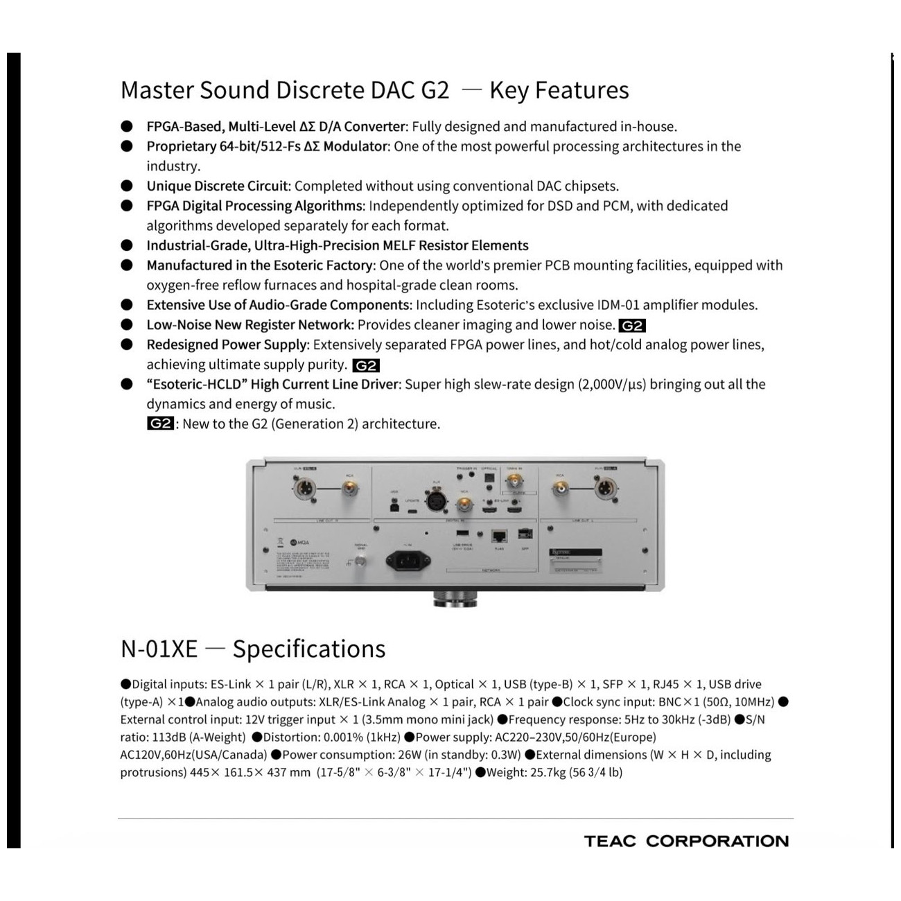 N-01XE Network DAC
