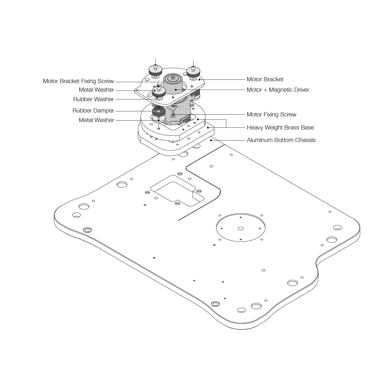 T-01 AL Analogue Turntable without Tonearm